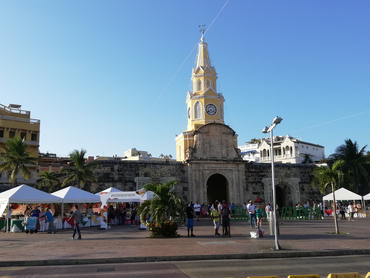 View of Cartagena during Walk the Arts art and food workshop in South America