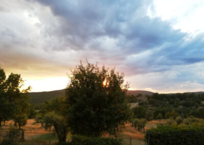 A sunset in Tuscany during one of the art classes in Italy by Walk the Arts