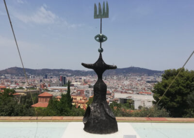 A sculpture at the Miro Museum during an art tour in Barcelona offered by Walk the Arts just after an art retreat in Southern France