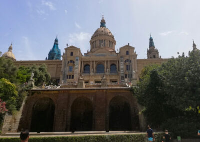 A view of the Museo de Arte de Catalonia in Barcelona photo taken during an art trip in Spain by Walk the ARTS