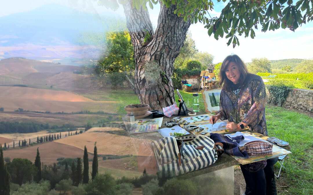 My painting workshop in Tuscany