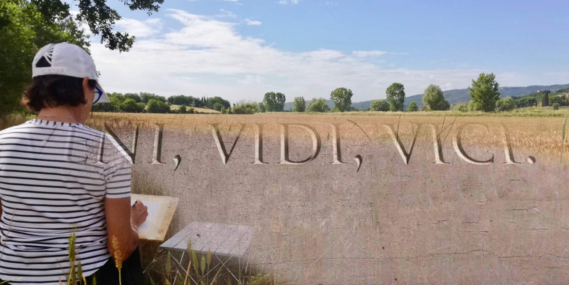 Painting the landscape in Italy with walkthearts Studio Italia